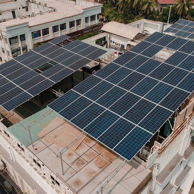 Top view of building with solar panel - 4